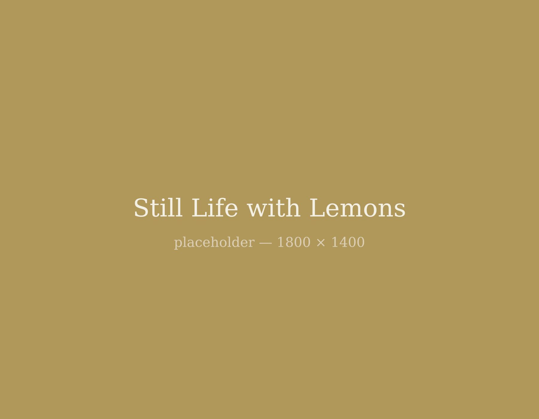 Still Life with Lemons